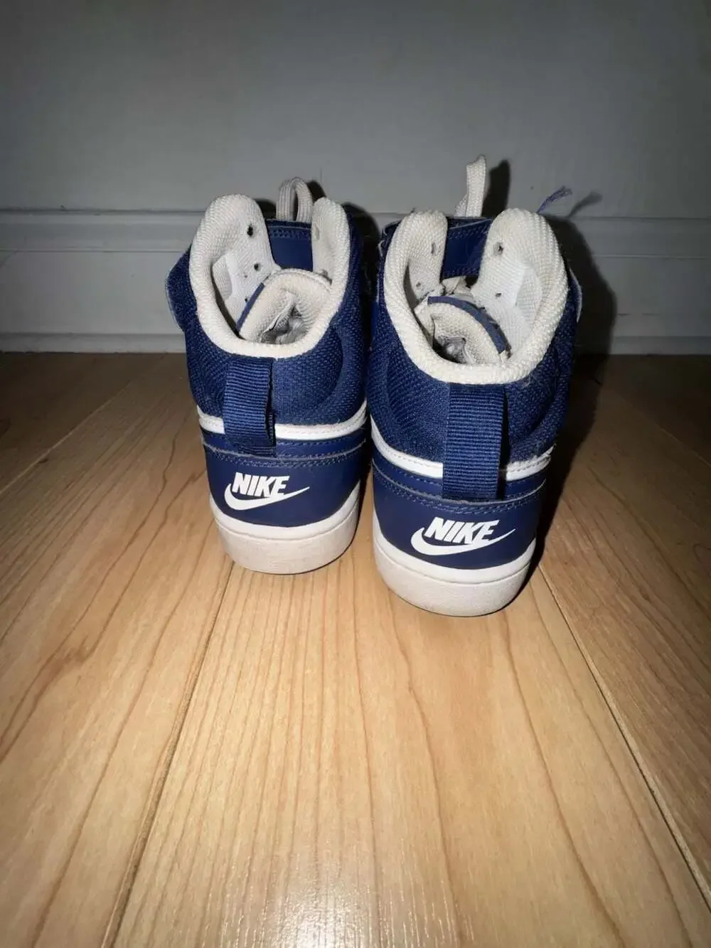 Nike Court Borough Mid 2 Big Kids' Shoes White/Blue CD7782-107